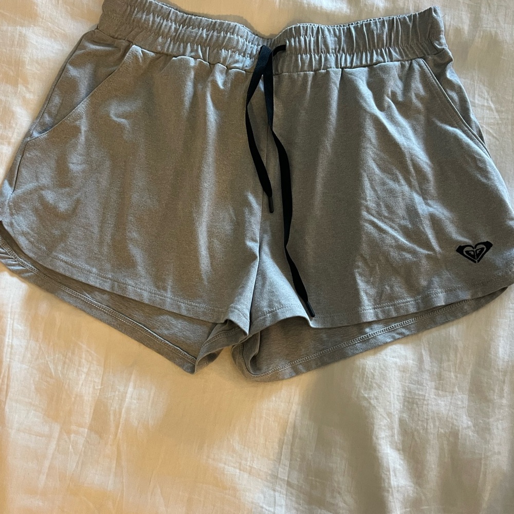 Roxy Light Gray Women's Athletic Shorts